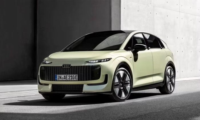 Ngoại hình A2 e-tron 2026 không thay đổi nhiều so với thế hệ tiền nhiệm. Ảnh: Audi