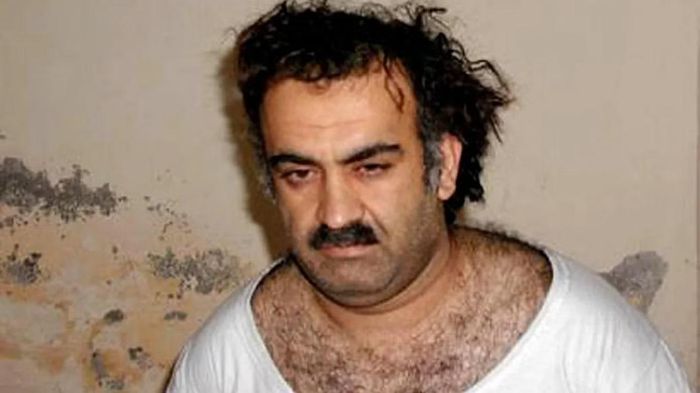 Khalid Sheikh Mohammed, kẻ bị cáo buộc là chủ mưu các vụ tấn công khủng bố ngày 11/9/2001, đã bị giam giữ tại Vịnh Guantánamo từ năm 2003. (Ảnh: AP)