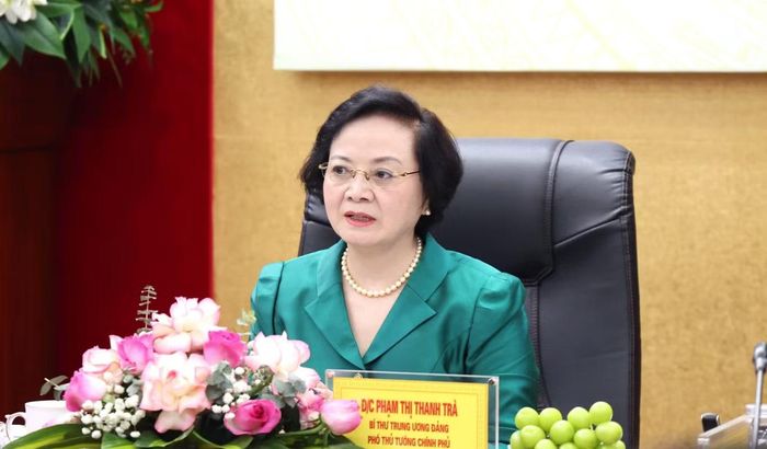 Phó Thủ tướng Phạm Thị Thanh Trà phát biểu tại buổi làm việc. (Ảnh: Thu Giang)