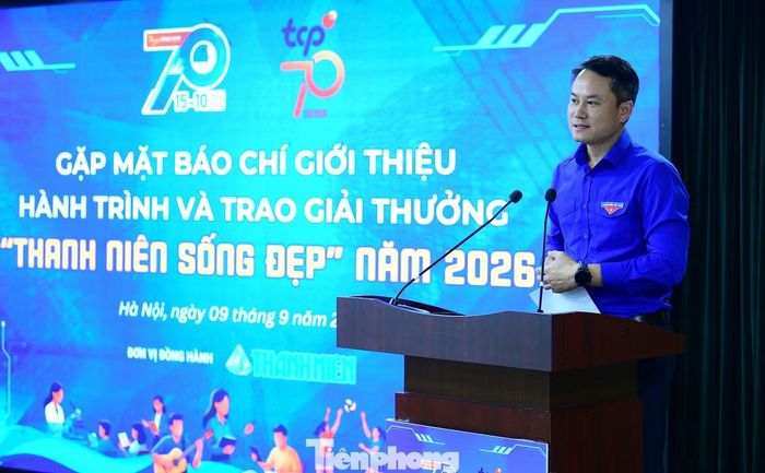 Anh Nguyễn Kim Quy phát biểu tại chương trình. Ảnh: Xuân Tùng