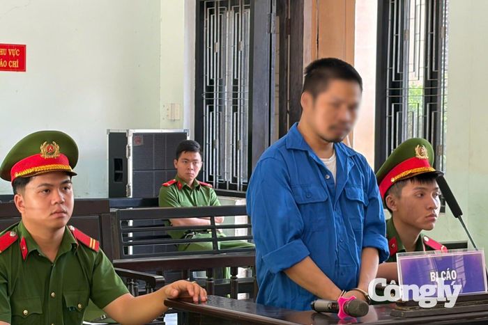 Bị cáo Võ Hoài An bị xét xử về tội "Vận chuyển trái phép chất ma tuý".