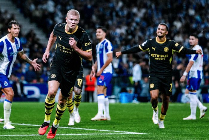 Haaland vươn lên vị trí thứ 3 trong số các cây săn bàn giàu thành tích nhất Man City. Ảnh: MCFC