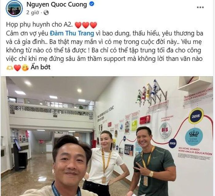 Nguyễn Quốc Cường (Cường Đô La) chia sẻ trên trang cá nhân.