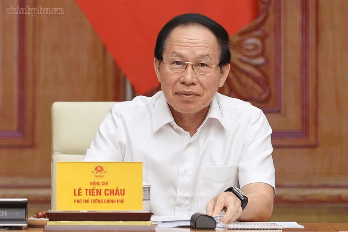 Phó Thủ tướng Lê Tiến Châu tham dự cuộc họp. Ảnh: chinhphu.vn/Nhật Bắc