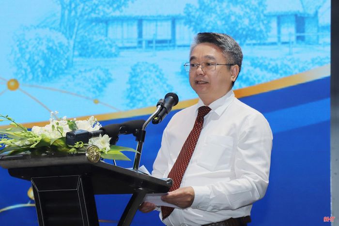 Đồng chí Nguyễn Xuân Minh – Phó Vụ trưởng Vụ Kinh tế địa phương và lãnh thổ (Bộ Tài chính) phát biểu tại hội nghị.