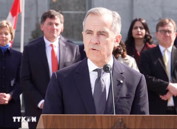 Thủ tướng Canada Mark Carney. (Ảnh: THX/TTXVN)