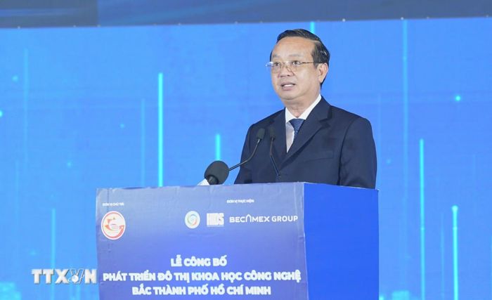 Phó Chủ tịch Ủy ban Nhân dân Thành phố Hồ Chí Minh Bùi Minh Thạnh. (Ảnh: Huyền Trang/TTXVN)