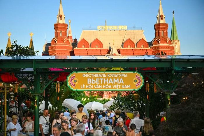 Lễ hội văn hóa Việt Nam được tổ chức tại Moscow năm 2025 góp phần quảng bá hình ảnh điểm đến quốc gia. (Ảnh: Ủy ban Du lịch Thành phố Moscow)