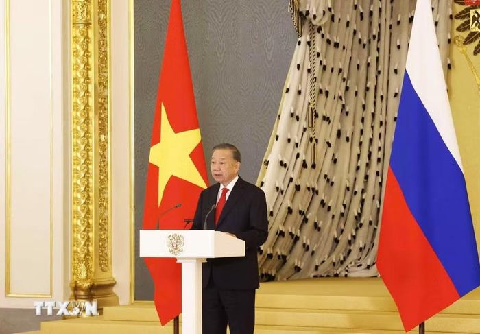 Tổng Bí thư, Chủ tịch nước Tô Lâm phát biểu. (Ảnh: Thống Nhất/TTXVN)
