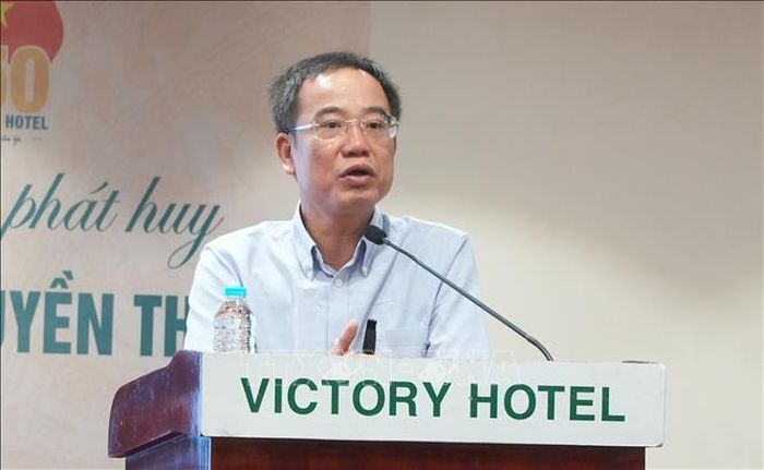 Ông Nguyễn Văn Hiếu, Phó Cục trưởng Cục Báo chí, Bộ Văn hóa, Thể thao và Du lịch, phổ biến những điểm mới trong Luật Báo chí 2025.