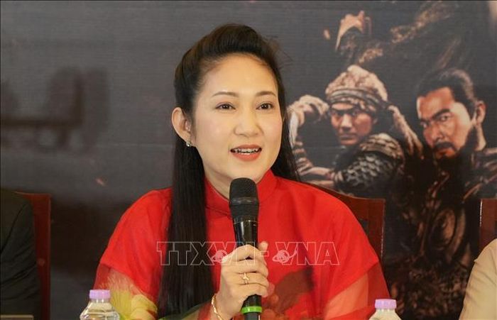 NSND Nguyễn Thị Thanh Thúy, Phó Giám đốc Sở Văn hóa và Thể thao Thành phố Hồ Chí Minh, phát biểu.