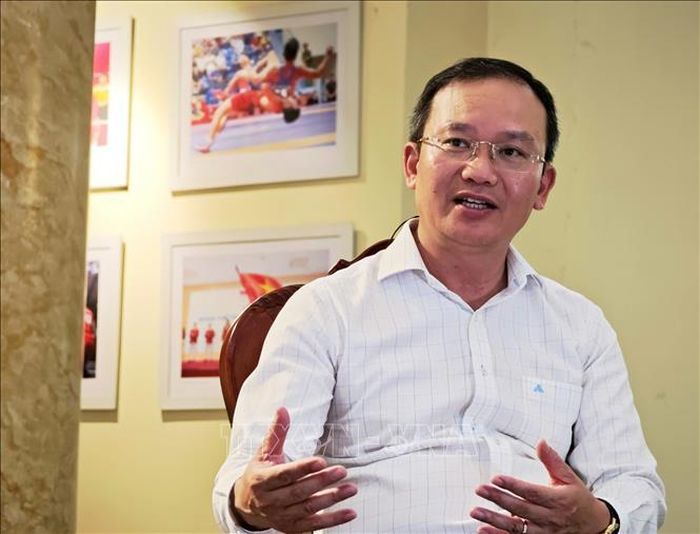 Phó Cục trưởng Cục Thể dục thể thao Việt Nam, Trưởng đoàn Thể thao Việt Nam tham dự ASIAD 20 Nguyễn Hồng Minh chia sẻ với phóng viên.