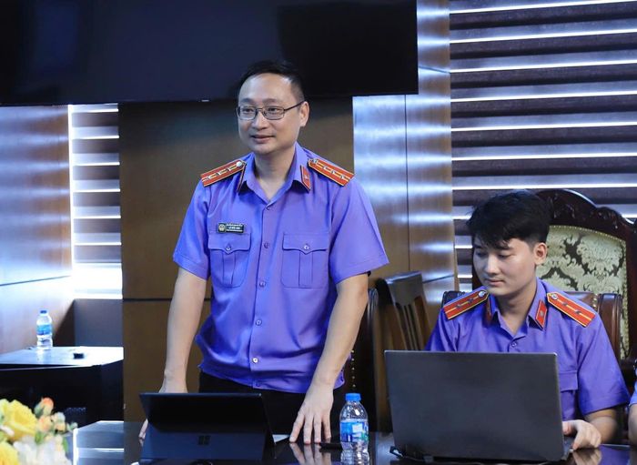 Đồng chí Lê Đức Anh, Giám đốc Trung tâm Công nghệ và Dữ liệu số thuộc Cục Thống kê tội phạm và Chuyển đổi số.