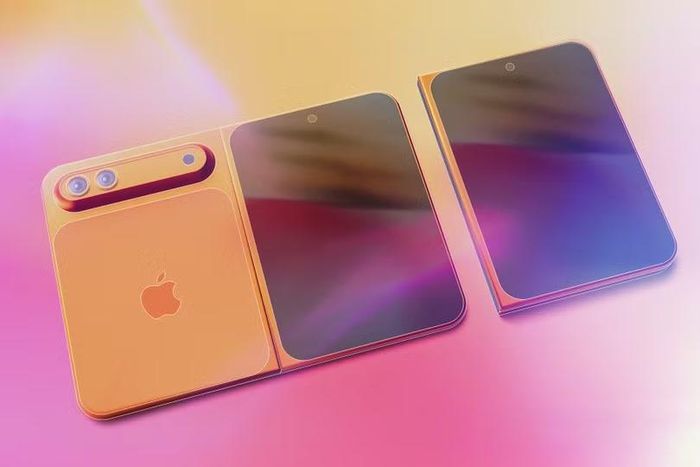 Hình ảnh mô phỏng iPhone màn hình gập, sản phẩm được kỳ vọng xuất hiện tại sự kiện Apple. Ảnh: CNET.