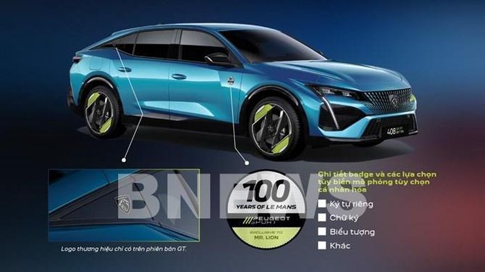 Badge độc bản là nơi chủ nhân Peugeot 408 Sport Edition gửi gắm dấu ấn và thông điệp riêng