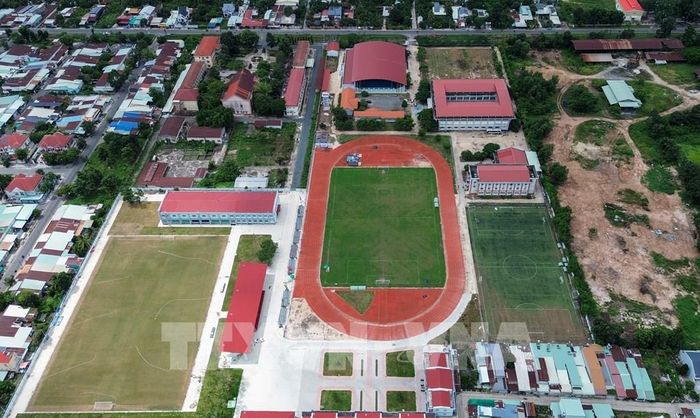 Các công trình tại cơ sở 2 hiện đang hoạt động, cơ bản đáp ứng nhu cầu tập luyện và tổ chức thi đấu các giải thể thao. Ảnh: Giang Phương - TTXVN