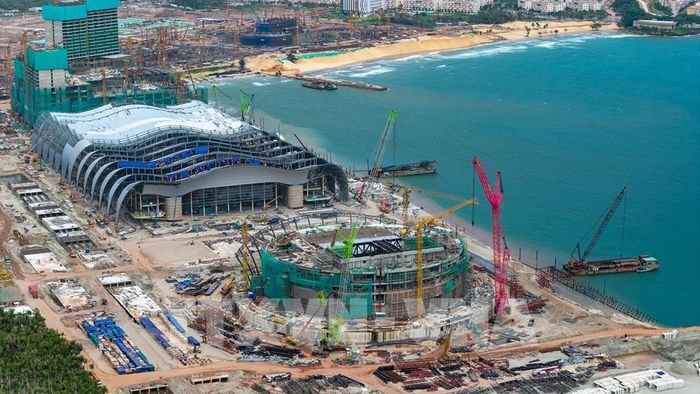 Công trình Trung tâm Hội nghị phục vụ Hội nghị Cấp cao APEC 2027. Ảnh: TTXVN phát