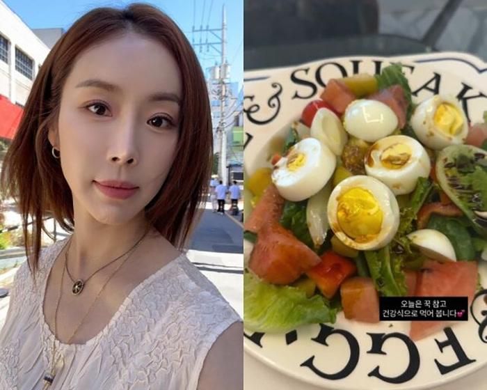 Nữ diễn viên Han Da Gam khiến khán giả chú ý khi chia sẻ bữa ăn lành mạnh trong những ngày cuối thai kỳ.