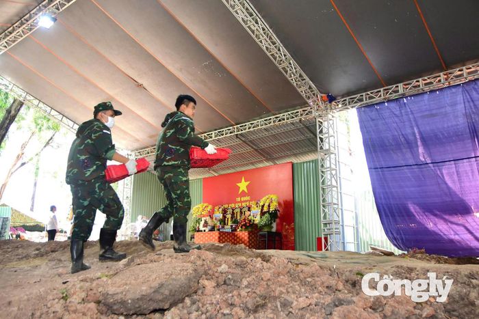 Đến nay, các lực lượng đã quy tập tổng cộng 605 bộ hài cốt liệt sĩ ở Công viên Lê Thị Riêng.