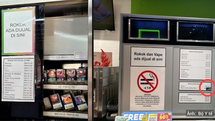 Tủ lưu trữ và danh mục giá tương ứng với từng sản phẩm thuốc lá được sử dụng để đảm bảo quyền tiếp cận thông tin của người tiêu dùng tại Malaysia.