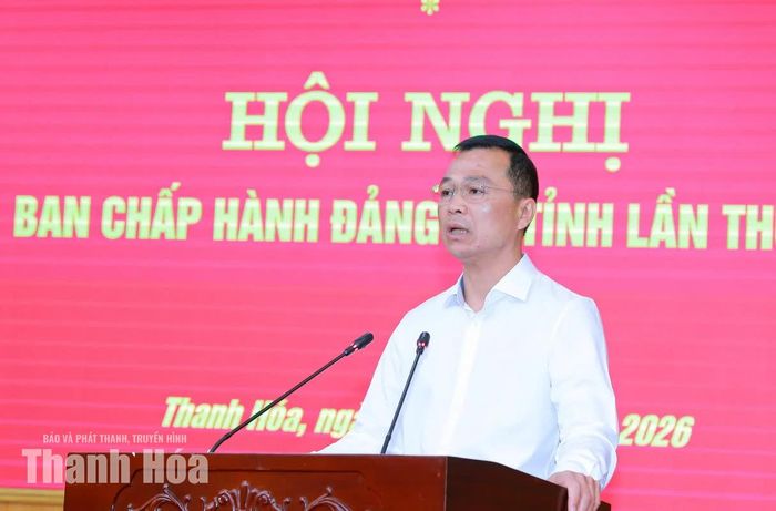Chủ tịch UBND tỉnh Tô Anh Dũng phát biểu tại hội nghị.