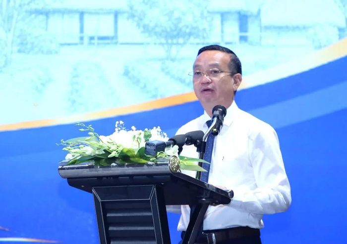 Phó Chủ tịch UBND TP Hồ Chí Minh Bùi Minh Thạnh phát biểu tại hội nghị.