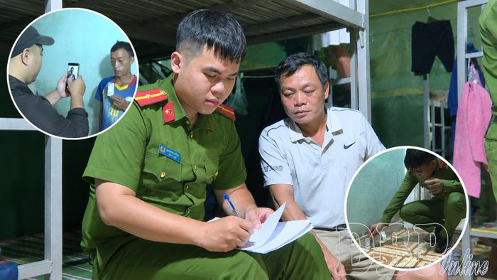 Công an phường Điện Biên Phủ thực hiện kiểm tra cư trú tại các cụm dân cư.