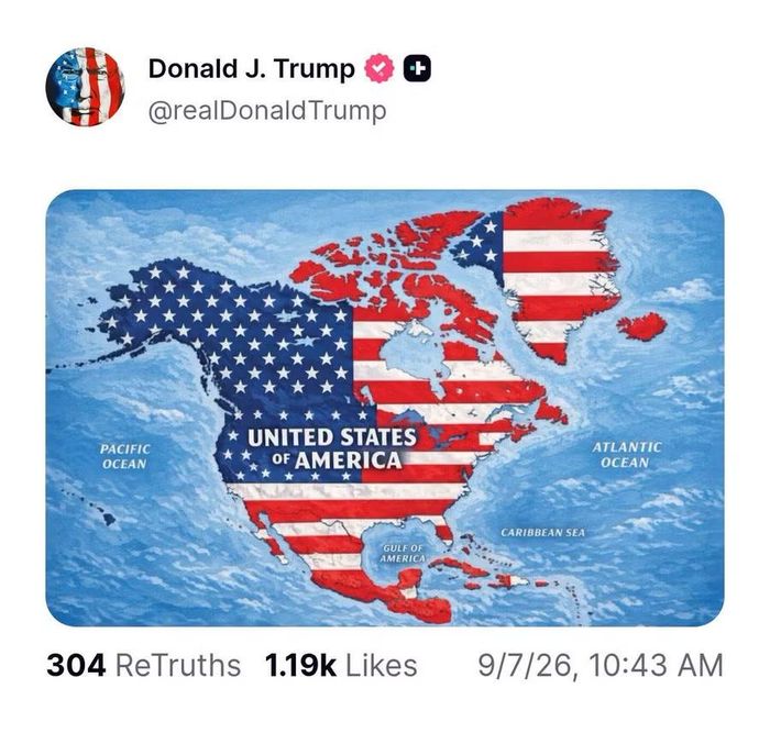Bài đăng của ông Trump trên mạng xã hội Truth Social. Ảnh chụp màn hình