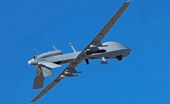 UAV MQ-1C bay trên vùng trời bang Utah, Mỹ tháng 10-2020. Ảnh: US Army