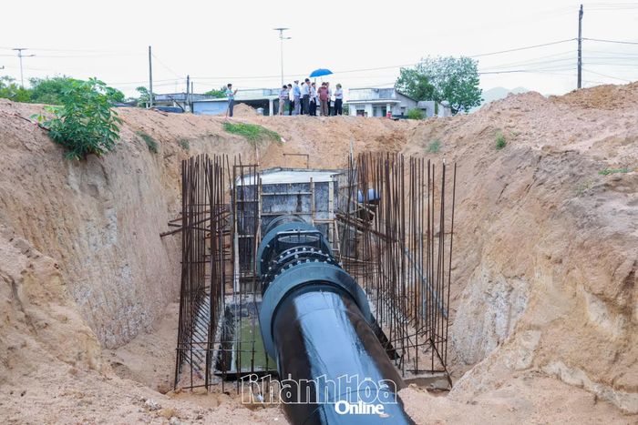 Một vị trí trong hệ thống dẫn nước Sông Chò 1.