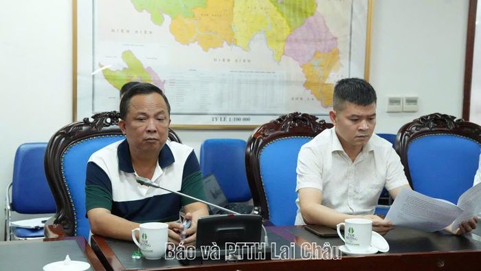 Đại diện Công ty cổ phần Tập đoàn bất động sản Lan Hưng dự buổi làm việc.