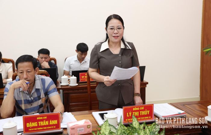 Lãnh đạo Đảng uỷ xã Thống Nhất báo cáo tình hình, kết quả thực hiện nhiệm vụ 8 tháng đầu năm; phương hướng, nhiệm vụ trọng tâm 4 tháng cuối năm 2026