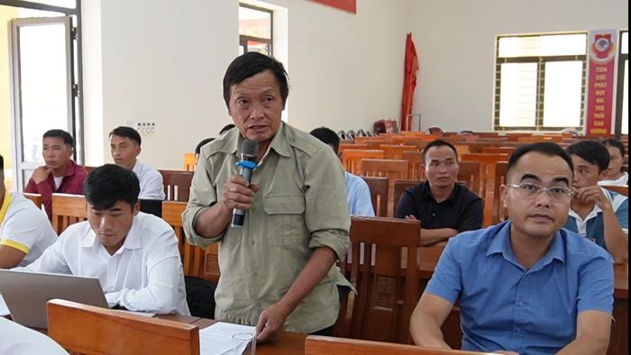 Đại diện chủ các mô hình kinh tế trên địa bàn phát biểu ý kiến.