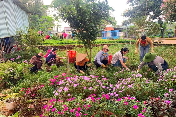 Từ sự thấu hiểu, hài lòng, phụ huynh Trường Đoàn Thị Điểm chung tay cùng nhà trường làm vệ sinh, đóng góp xây dựng trường lớp