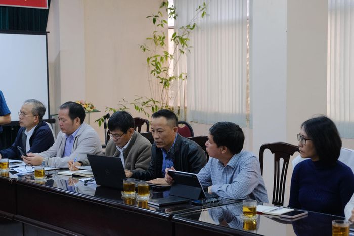 Đại diện các phòng chuyên môn thuộc Báo và Phát thanh, Truyền hình Lâm Đồng dự buổi làm việc