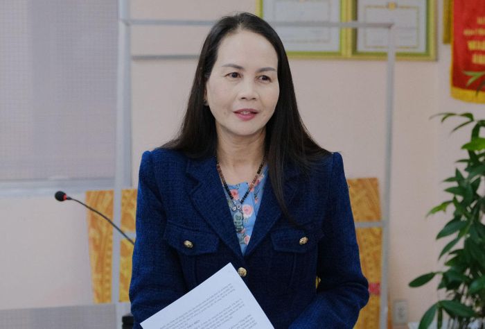 Phó Giám đốc Sở Văn hóa, Thể thao và Du lịch tỉnh Lâm Đồng Nguyễn Thị Bích Ngọc phát biểu tại cuộc họp