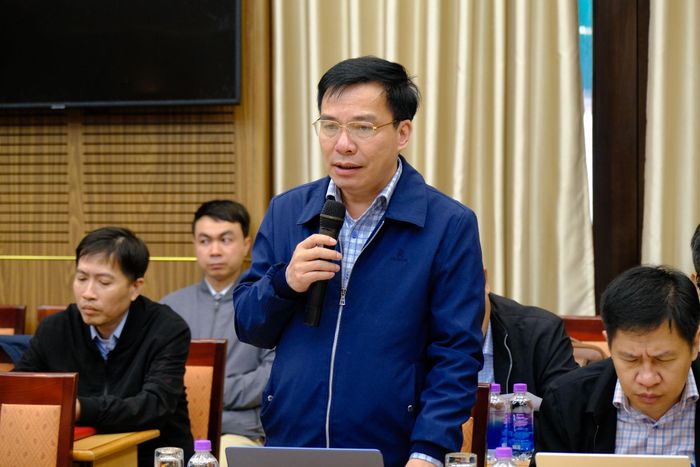 Ông Lê Thanh Liêm, Phó Giám đốc Sở Khoa học và Công nghệ tỉnh Lâm Đồng phát biểu tại buổi làm việc