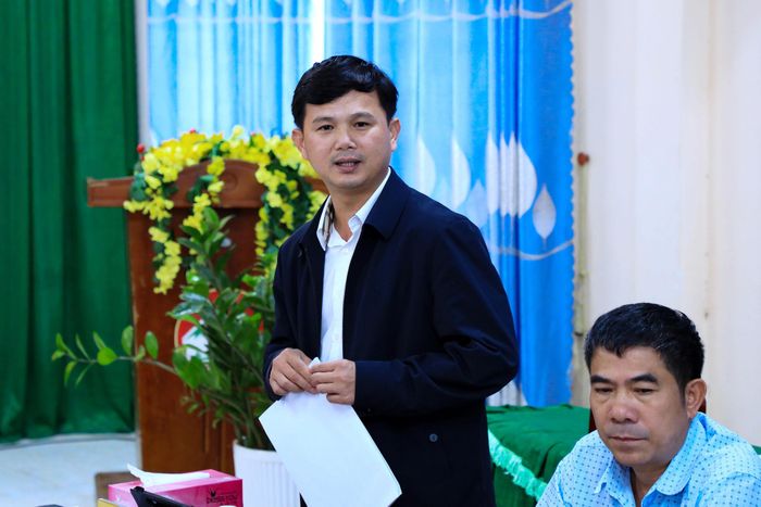 Tỉnh ủy viên, Bí thư Đảng ủy xã Quảng Sơn Châu Ngọc Lương cảm ơn và tiếp thu ý kiến được Đoàn ĐBQH Lâm Đồng chỉ ra tại buổi khảo sát