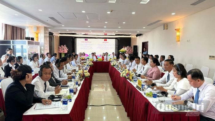 Quang cảnh hội đàm - Ảnh: N.L