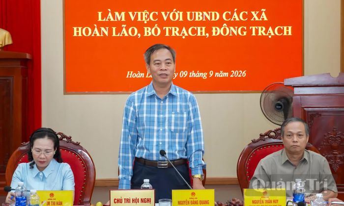 Đồng chí Nguyễn Đăng Quang, Phó Bí thư Tỉnh ủy, Chủ tịch HĐND tỉnh phát biểu kết luận tại buổi làm việc - Ảnh: N.H