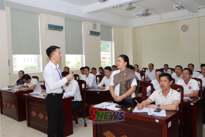 Học viên Lào tại Trường Chính trị tỉnh Sơn La.
