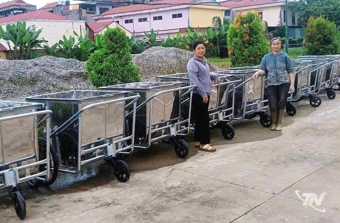Xã Kha Sơn đã bàn giao 79 xe gom rác đẩy tay cho 6 điểm tập kết rác thải sinh hoạt trên địa bàn.