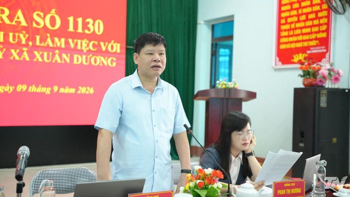 Đại diện Đoàn kiểm tra kết luận buổi làm việc.