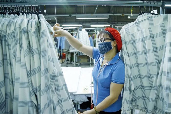 8 tháng năm 2026, xuất khẩu dệt may mang về 26,9 tỷ USD, tăng 1,6% so với cùng kỳ. Ảnh: Đức Thanh