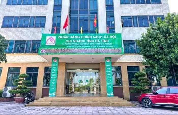 Trụ sở Ngân hàng Chính sách xã hội Hà Tĩnh.