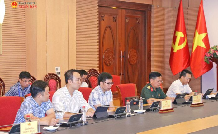Các đơn vị tham gia diễn tập thực chiến bảo đảm an ninh mạng tại Văn phòng Quốc hội. Ảnh: Đắc Trường
