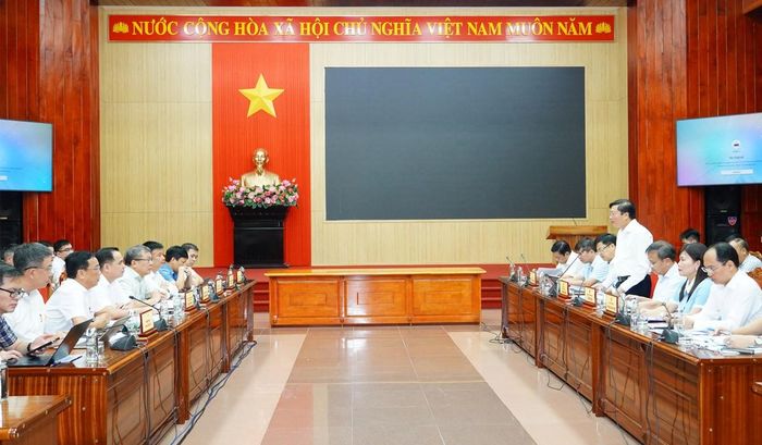 Toàn cảnh buổi làm việc. Ảnh: UBND tỉnh Quảng Trị