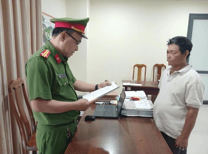 Công an tỉnh An Giang khởi tố giám đốc công ty vật liệu xây dựng - Ảnh: CACC