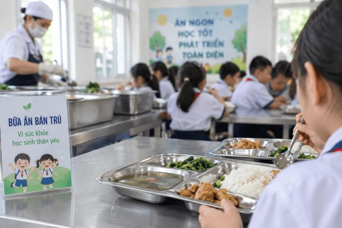 Hà Nội tăng cường quản lý, kiểm soát chất lượng bữa ăn bán trú tại các cơ sở giáo dục. (Ảnh minh họa)