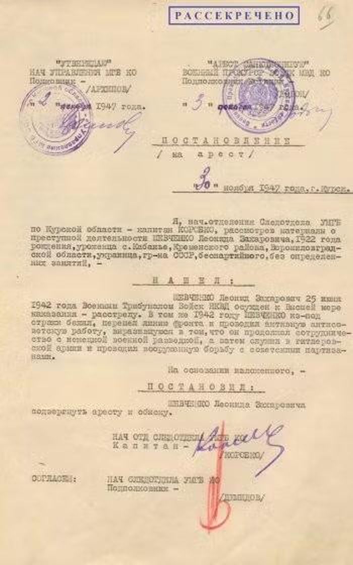 Lệnh bắt giữ Leonid Shevchenko